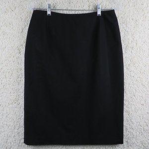 Casual Corner* Women's Stretch Wool Fully Lined 6" Backside Slit Pencil Skirt~ 8